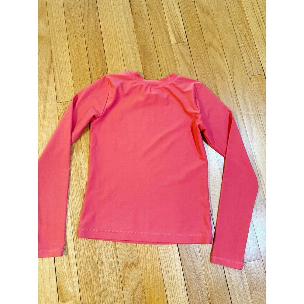 Hanna Andersson Girls Rash Guard Swim Shirt Size 14-16 / 160 cm Red WORN ONCE